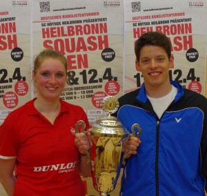 Franziska Hennes und Raphael Kandra (bei SC Paderborn) haben die Heilbronn Squash Open gewonnen!