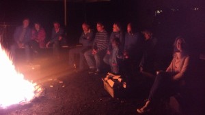 Nach anfänglichem Regen gab es doch noch Lagerfeuer!