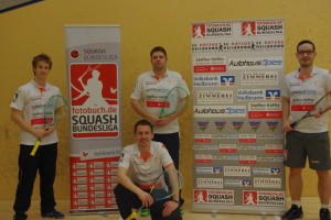 vo.li.: Patrick Miescher, Sven Janke (oben), Stefan Rodekurth, Tobias Baab