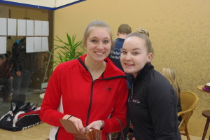 Franziska Hennes (li.) und Annika Wiese vom SC Paderborn stehen beide im Halbfinale der Damen